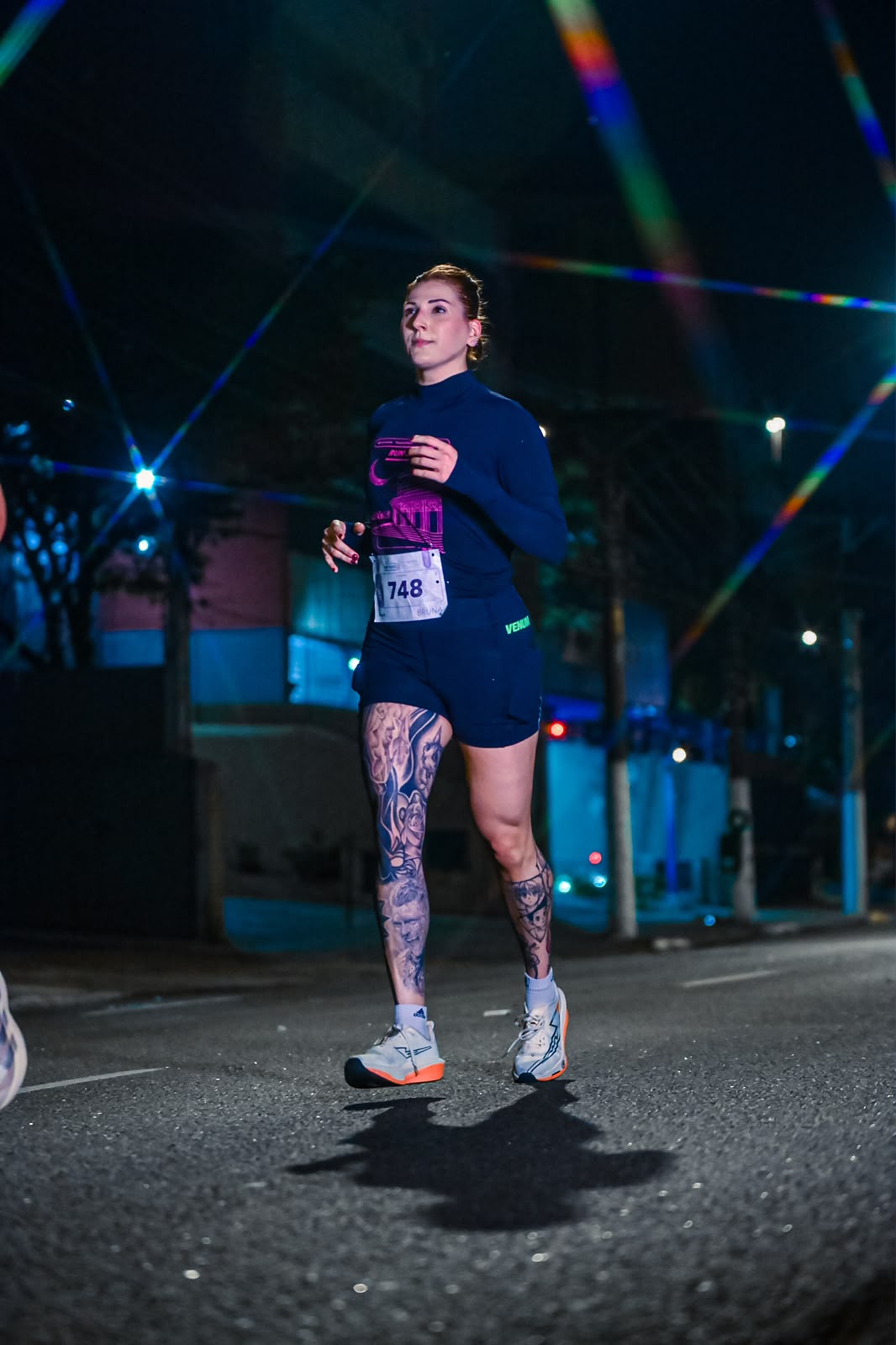 Bruna Sesto participando de uma corrida